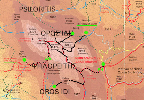 Psiloritis Ski Map